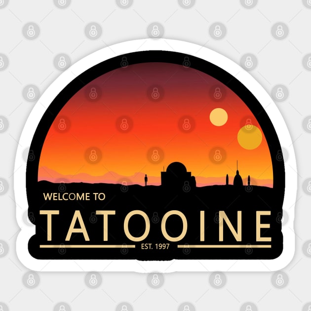 Tatooine Sticker by valentinahramov